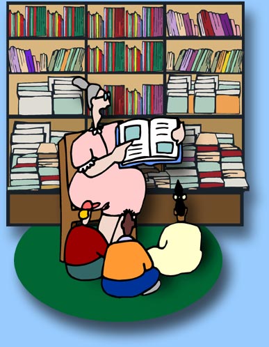 Library scene